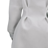 Pastel Autumn Winter Women Clothing Solid Color Casual Loose Long Sleeve Hooded Dress - Modestly Vogue 