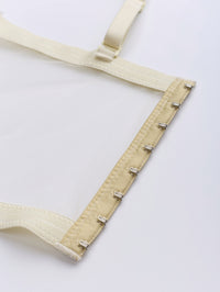 Sling Mesh Bra Outer Wear Body Shaping Boning Corset Sling Crystal Tube Top - Modestly Vogue 