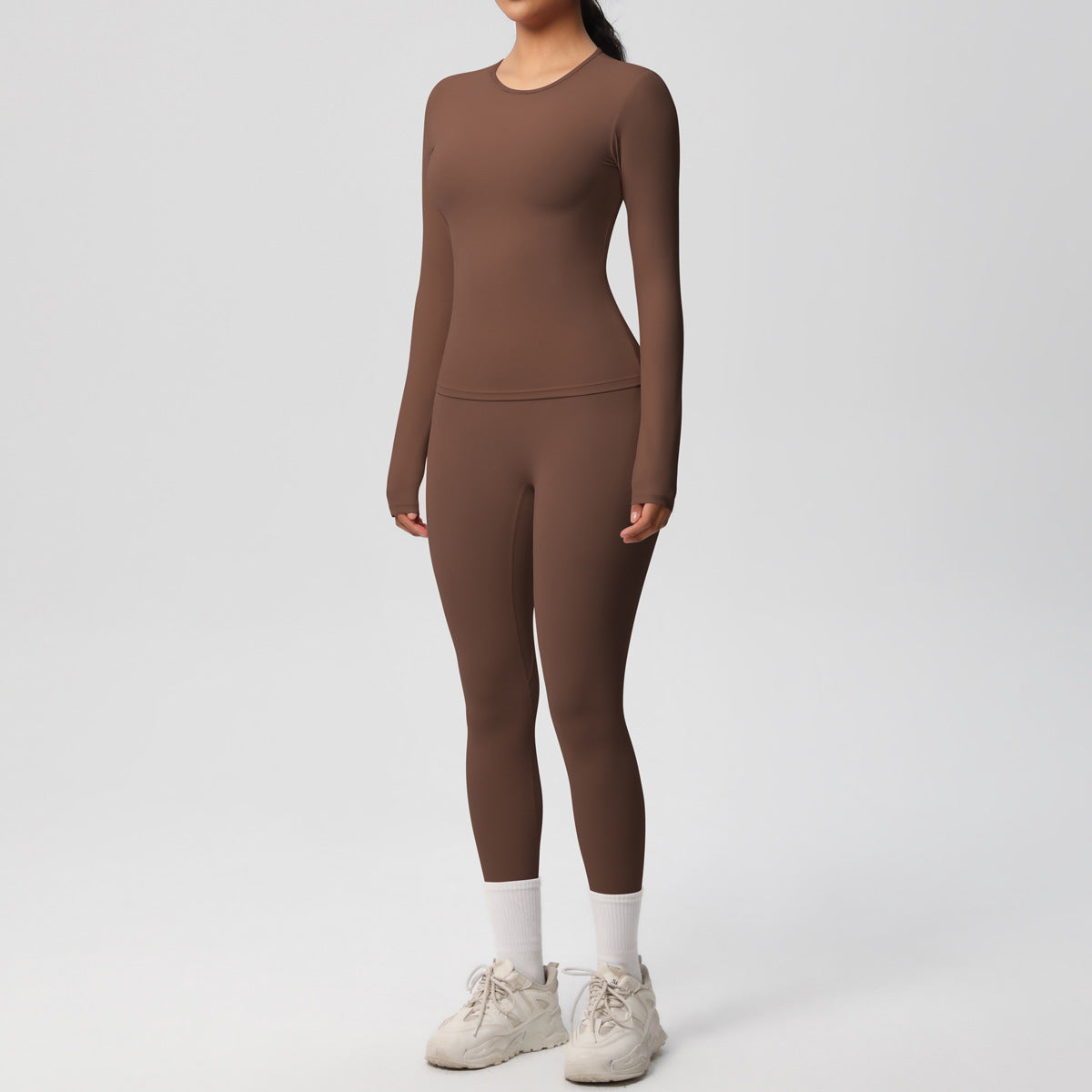 Quick Dry Skin-Friendly Yoga Set for Women – Long Sleeve & Fitness Pants