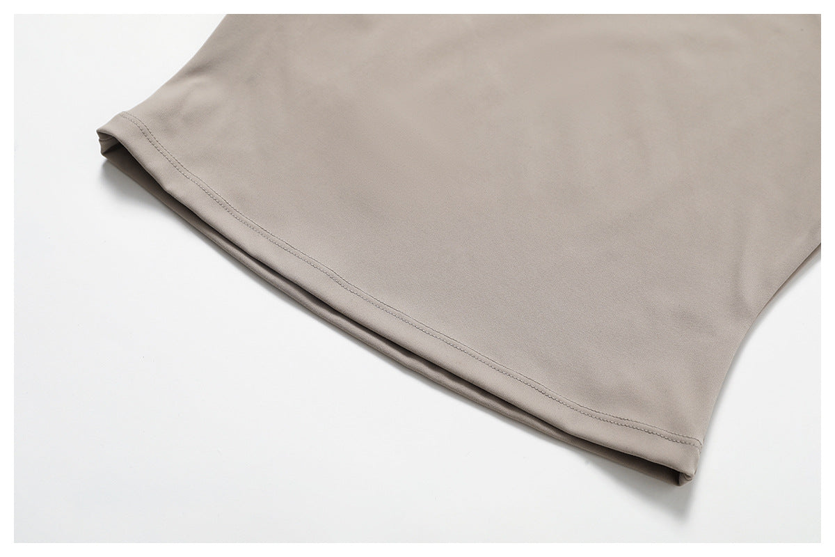 Brushed Yoga Top for Women – Tight Fit, Short Sleeve Running Shirt