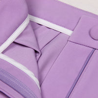 Black Tailored Bustier Blazer Suit Set Three Piece Pant Set - Modestly Vogue 