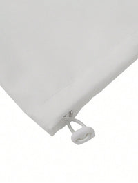 Spring Summer Women Solid Color Single Breasted Drawstring Ruffle Shirt - Modestly Vogue 