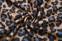 Leopard Print High Waist Wide Leg Trousers Pants - Modestly Vogue 