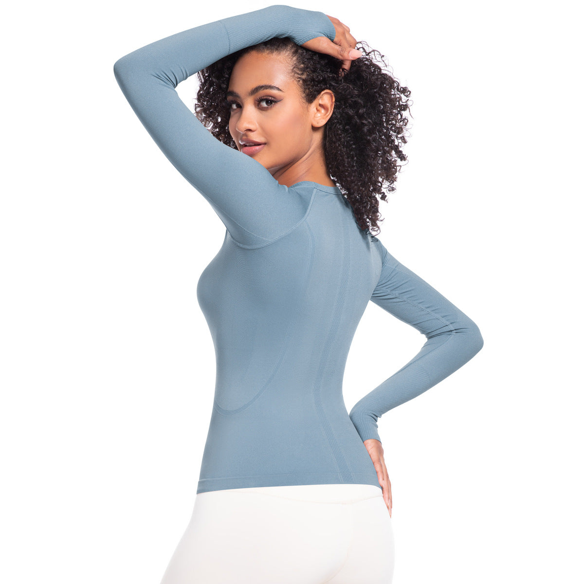 Women’s Long Sleeve Round Neck Fitness Yoga Running Top