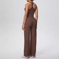 Micro Brushed Solid Color H Shaped Yoga Wear Set