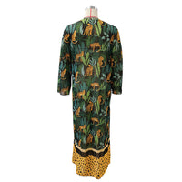 Stretch Mesh Long Sleeve Beach Cover Up Leopard Print Veils Beach Swimsuit Cardigan Long - Modestly Vogue 