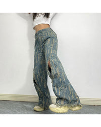 Retro High Street Tassel Skinny Jeans - Modestly Vogue 