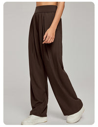 High Waist Wide Leg Yoga Pants for Women – Loose Workout Pants - Modestly Vogue 