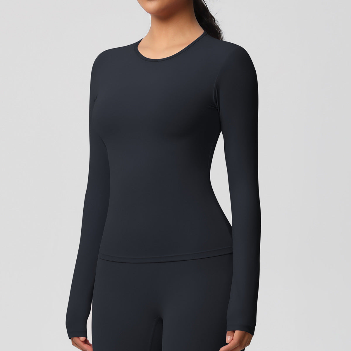 Nude Feel Brushed Slimming High-Strength Yoga & Running Long Sleeve