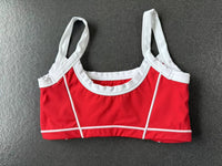 Autumn Sand Color Contrast Patchwork Yoga Bra Double Shoulder Strap Beauty Back Quick Drying Sports Tops Outerwear Running Yoga Clothes