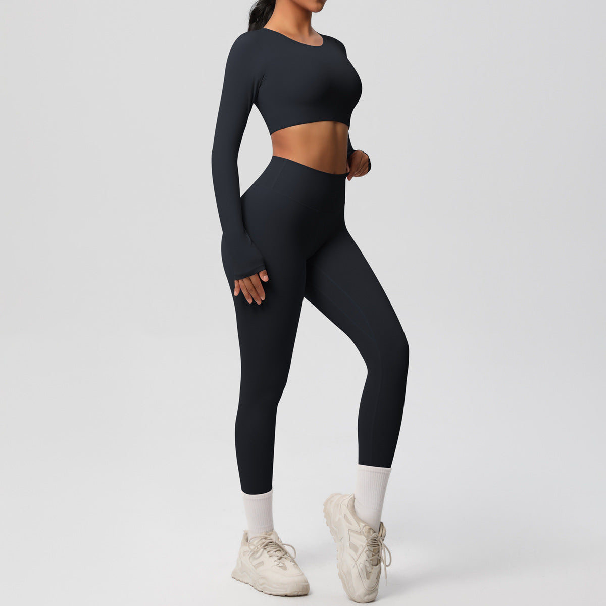Blue Studio Sculpt Women’s Exercise Set – Soft & Breathable - Modestly Vogue 