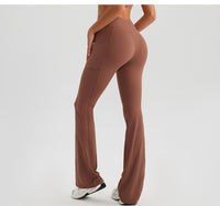 High Waist Wide Leg Yoga Pants – Bootleg & Hip Lift Fitness Pants for Women