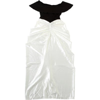 Elegant Off The Shoulder Ruched Waist Formal Holiday Dress - Modestly Vogue 