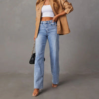Blue Denim Trousers Denim Trousers Jeans - Modestly Vogue 
