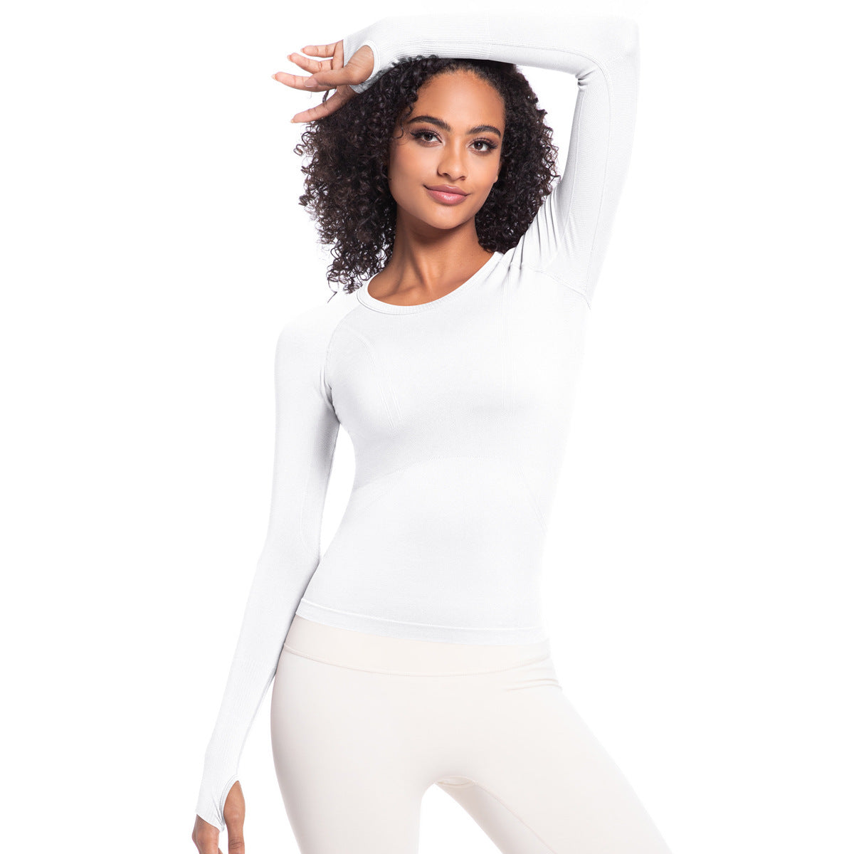 Women’s Long Sleeve Round Neck Fitness Yoga Running Top