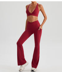 High Waist Wide Leg Yoga Pants – Bootleg & Hip Lift Fitness Pants for Women