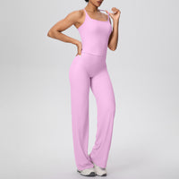 Micro Brushed Solid Color H Shaped Yoga Wear Set
