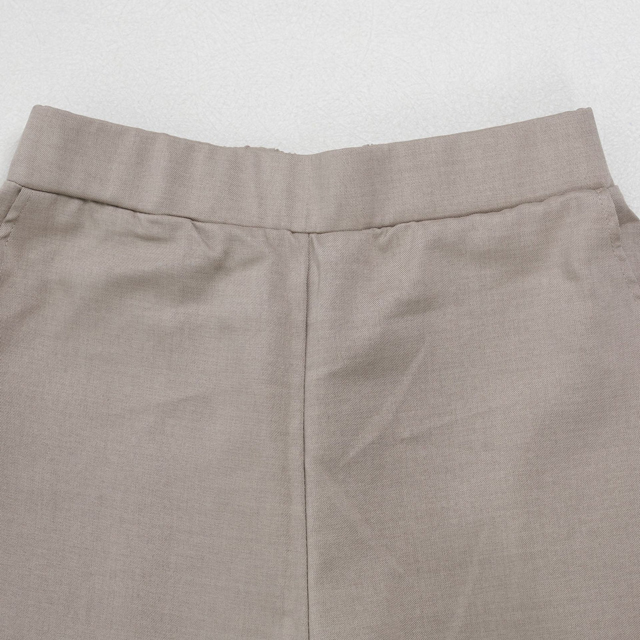 Office Casual Large Collared Pleated Sleeves Work Pant Two Piece Sets - Modestly Vogue 