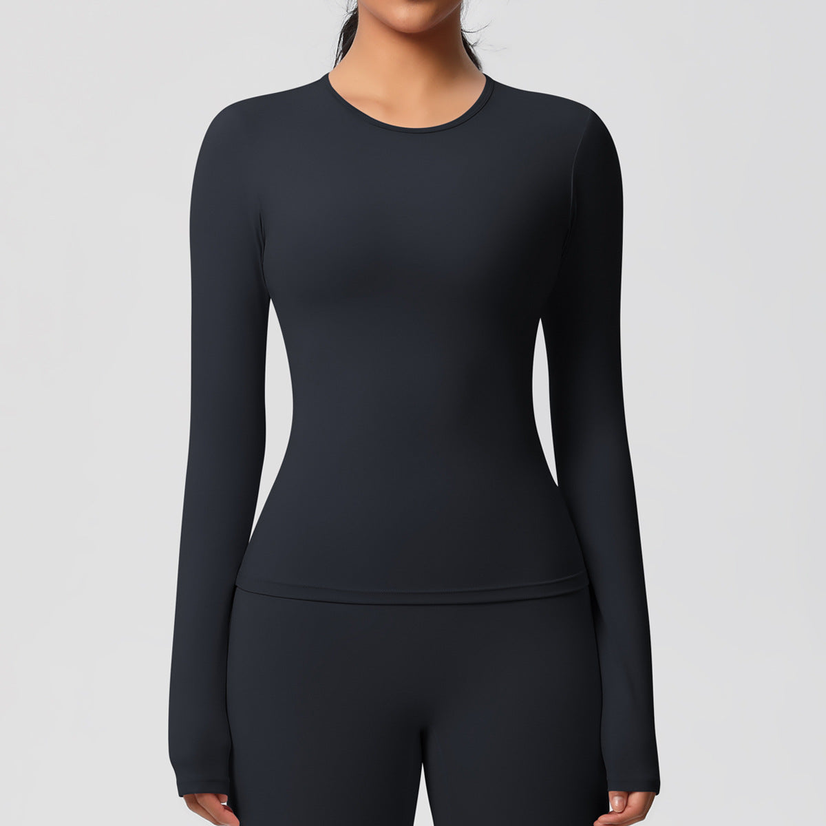 Nude Feel Brushed Slimming High-Strength Yoga & Running Long Sleeve