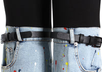 Denim Splash Paint Jeans - Modestly Vogue 