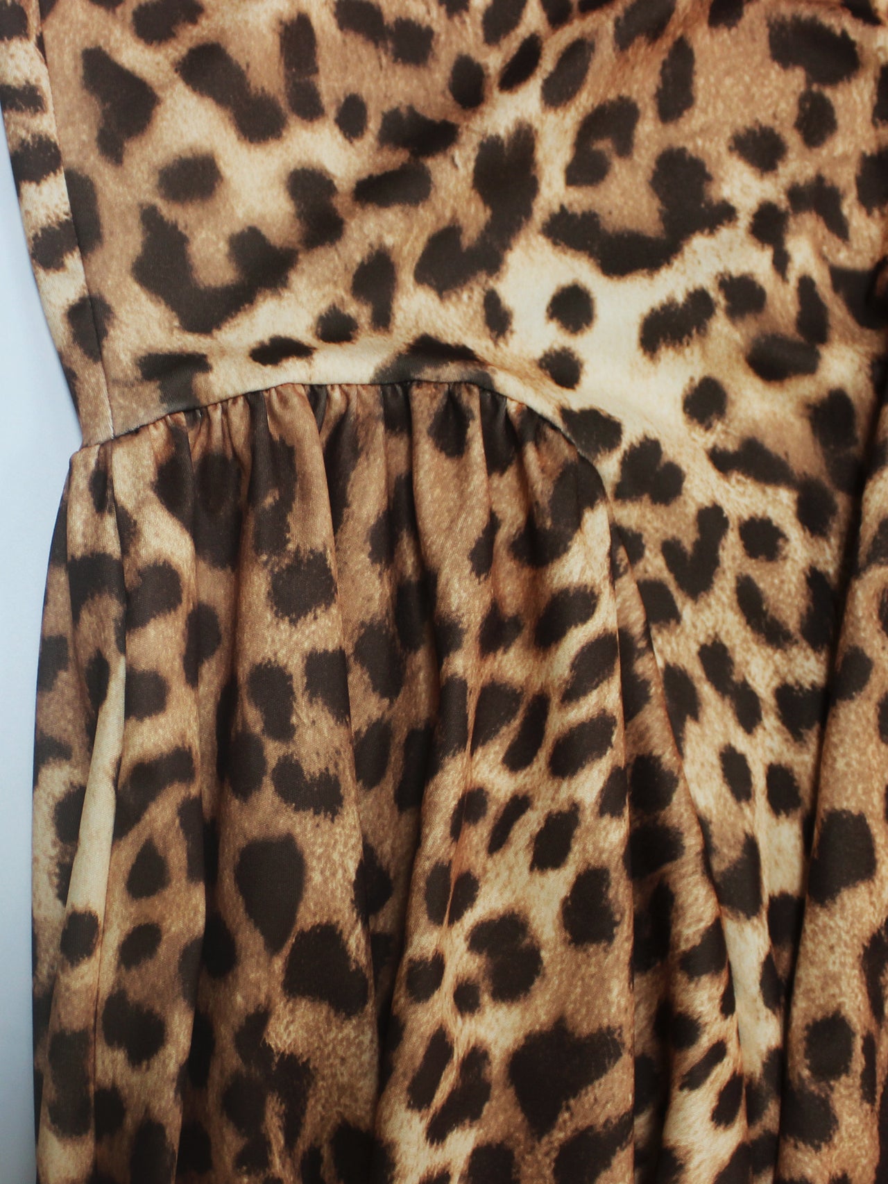 Leopard Print Figure-Flattering High Waist Flare Animal Print Skirt
