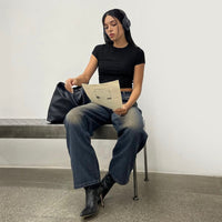 Distressed Straight-Leg Pants  Loose Wide Leg Denim Jeans - Modestly Vogue 