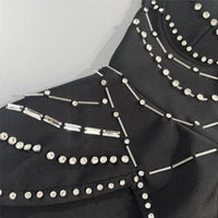 Tube Top Bandage One Piece Dress Niche Party Skinny Long Evening Dress