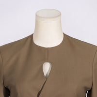 Fashionable  Cutout Tailored Blazer - Modestly Vogue 