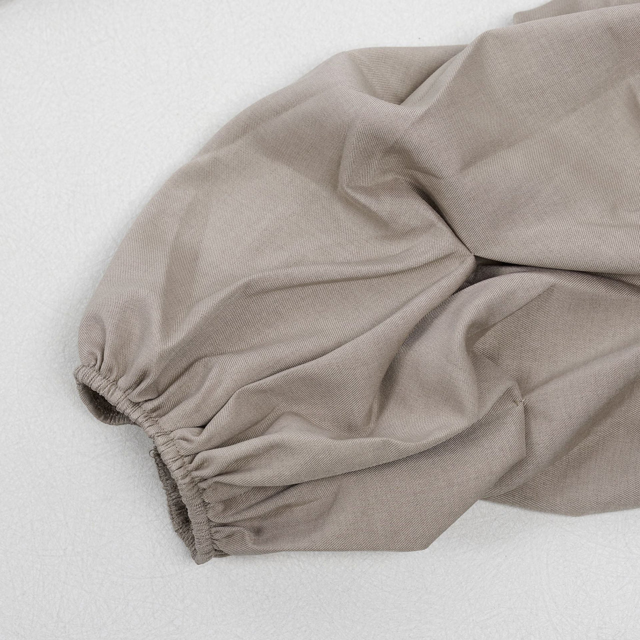 Office Casual Large Collared Pleated Sleeves Work Pant Two Piece Sets - Modestly Vogue 