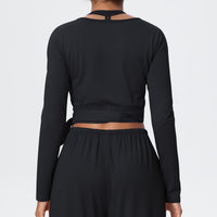 Brushed Yoga Long Sleeve Strap – Personalized Yoga & Fitness Wear