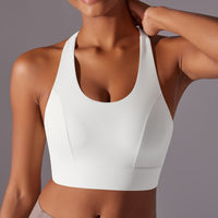 High Strength Yoga Bra – Seamless Push-Up Vest with Beauty Back