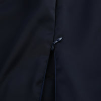 Autumn Winter Irregular Asymmetric Navy Blue Long-Sleeved Dress Women Slim Slimming Sheath - Modestly Vogue 