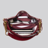 High-End Oil Wax Leather Crossbody Tote – Large Capacity One Shoulder Bag