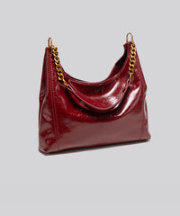 High-End Oil Wax Leather Crossbody Tote – Large Capacity One Shoulder Bag