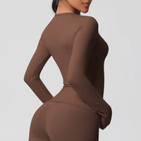 Nude Feel Brushed Slimming High-Strength Yoga & Running Long Sleeve