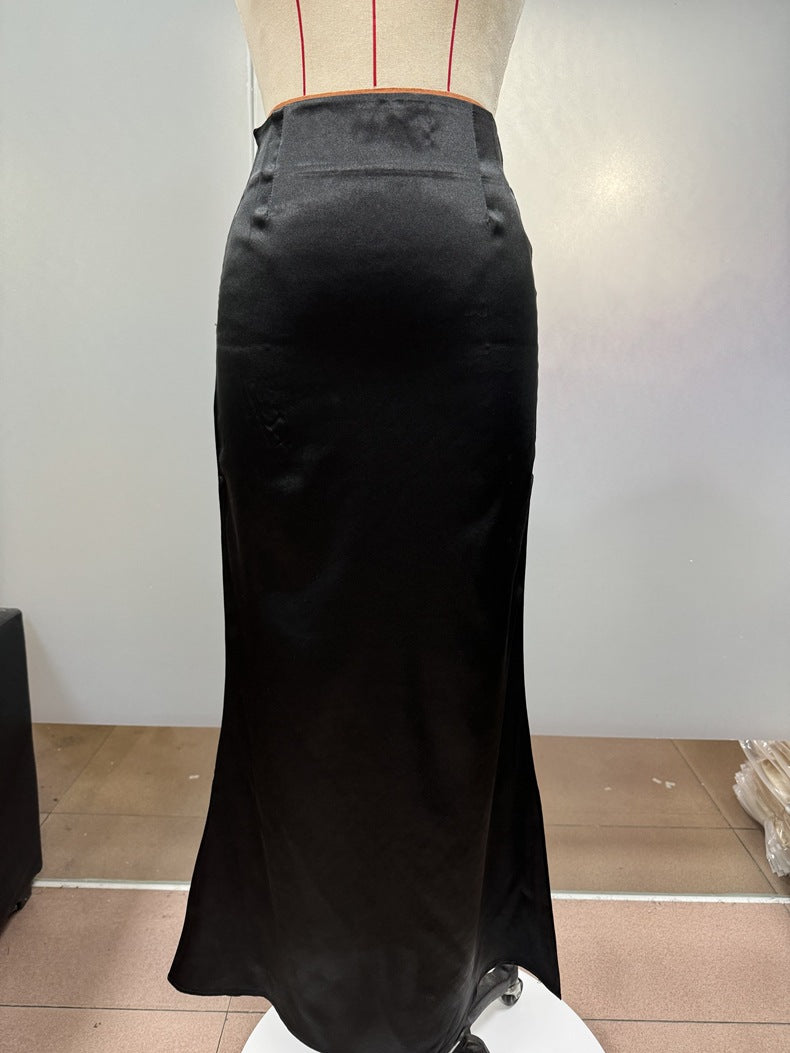 Satin Skirt for Women – Casual Spring Summer Style - Modestly Vogue 