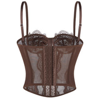 Women’s Lace Camisole with Built-In Bra and Pads