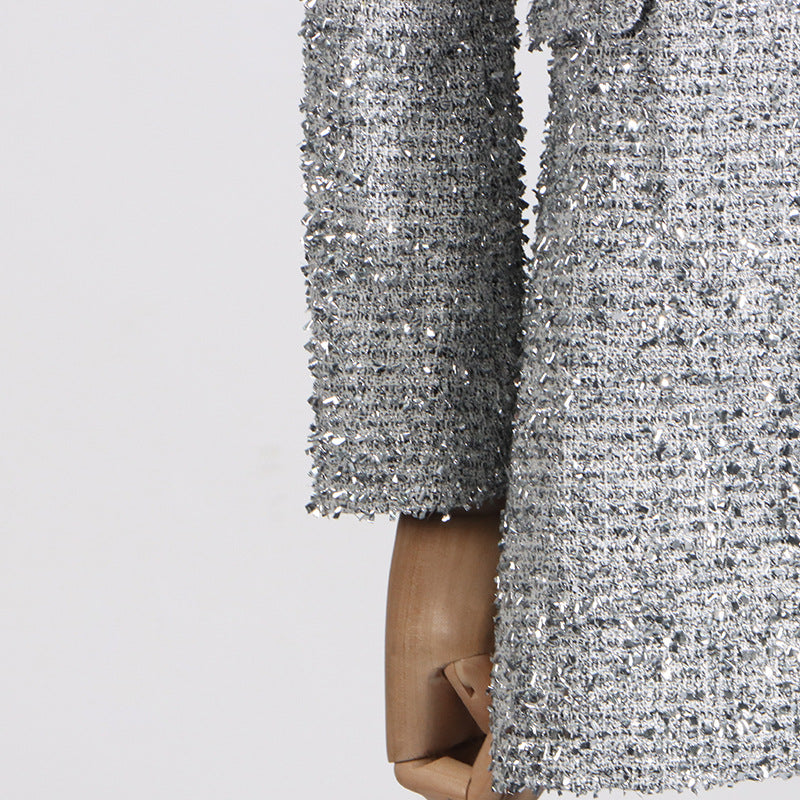 Tailored Draping Trendy Blazer Jacket - Modestly Vogue 