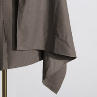 Elegant Cutout Scarf Blazer for Women – Slim Fit Style - Modestly Vogue 