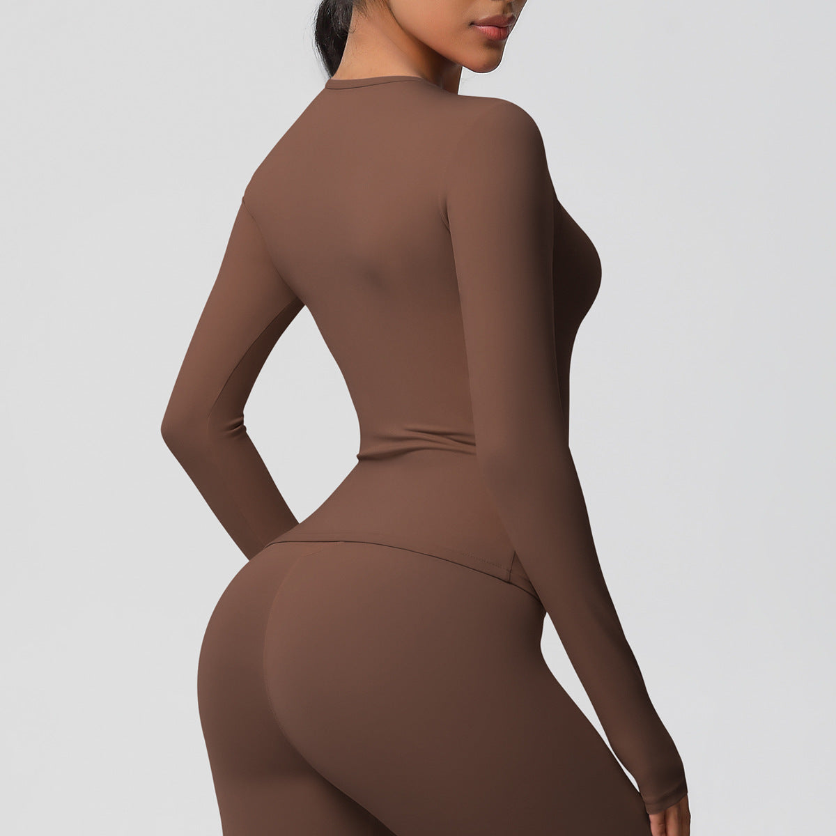 Nude Feel Brushed Slimming High-Strength Yoga & Running Long Sleeve