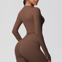 Nude Feel Brushed Slimming High-Strength Yoga & Running Long Sleeve