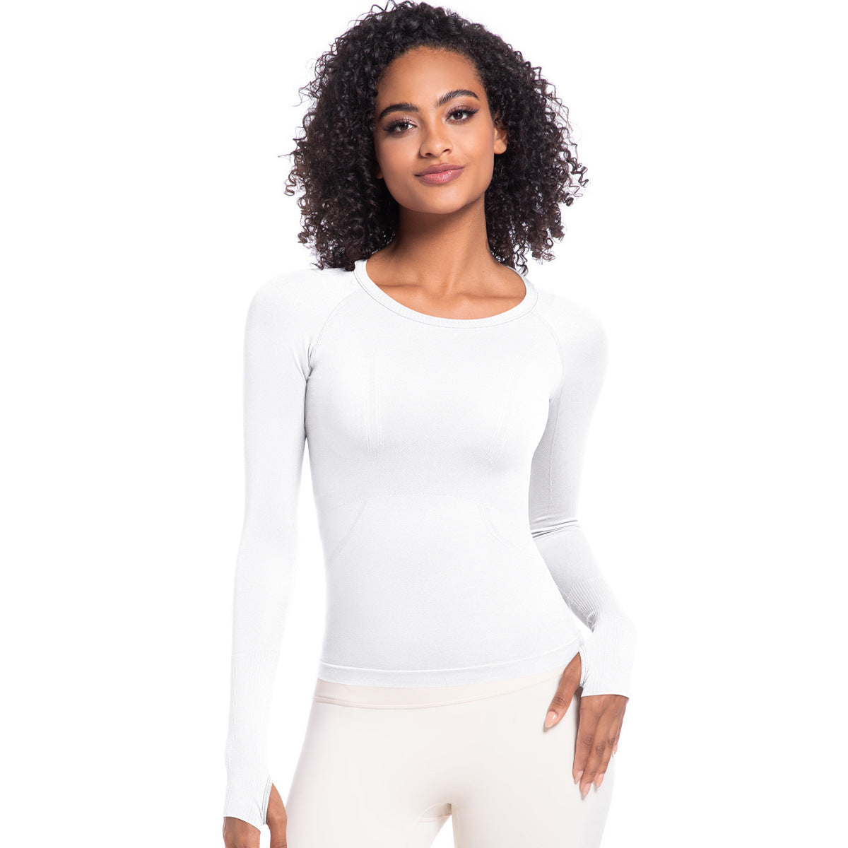 Women’s Long Sleeve Round Neck Fitness Yoga Running Top
