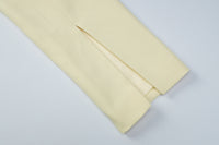 Women Clothing Autumn Elegant Cardigan Button Small Blazers Slim Solid Color Coat - Modestly Vogue 