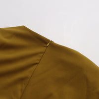 Earthtone Dress Women Solid Color round Neck Irregular Asymmetric Shawl Dress - Modestly Vogue 