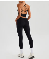 High Waist Cross Yoga Trousers – Nude Feel Quick Dry Fitness Pants