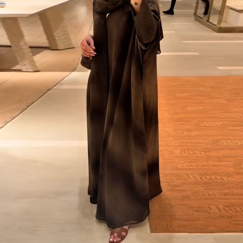 Multi Colored Long Open Abaya Kimono - Modestly Vogue 