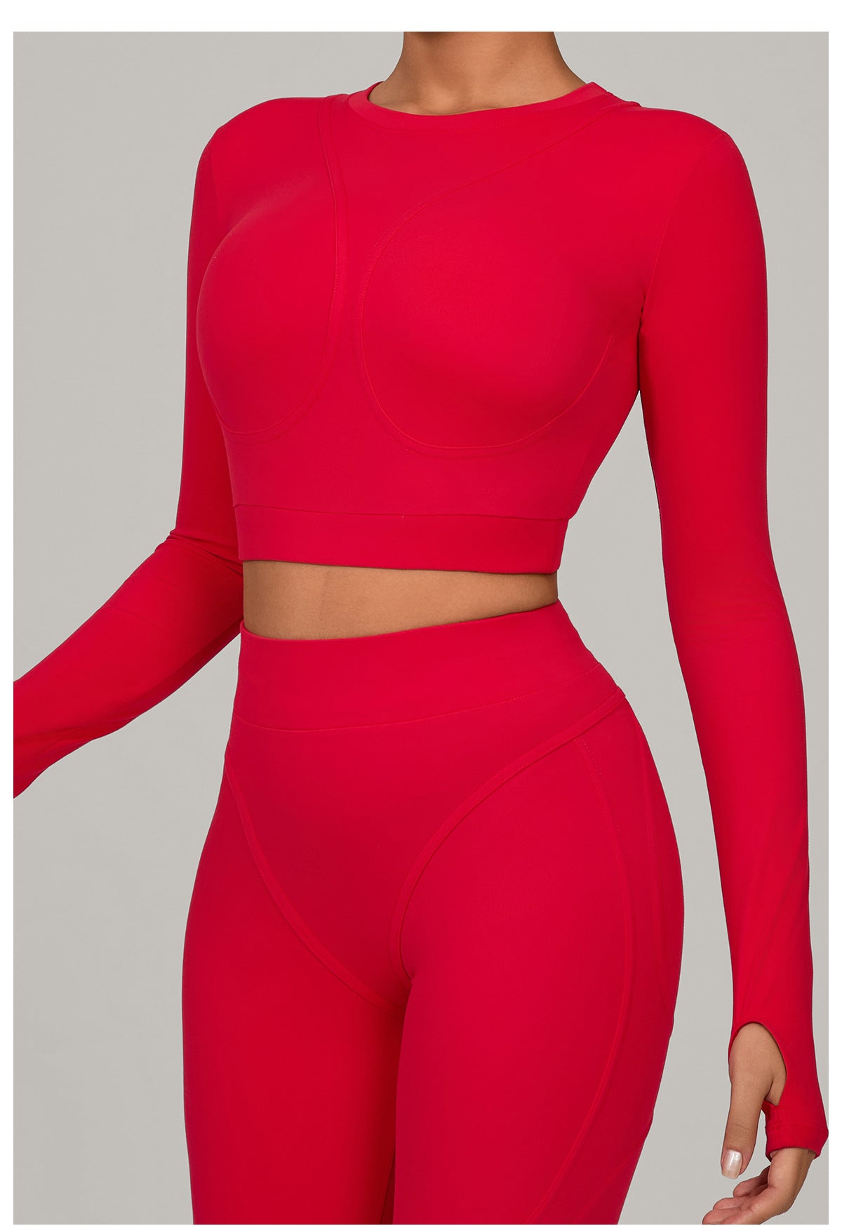 Long Sleeve Yoga Clothes High Strength Workout Clothes Pilates Running Sport Long Sleeve Top