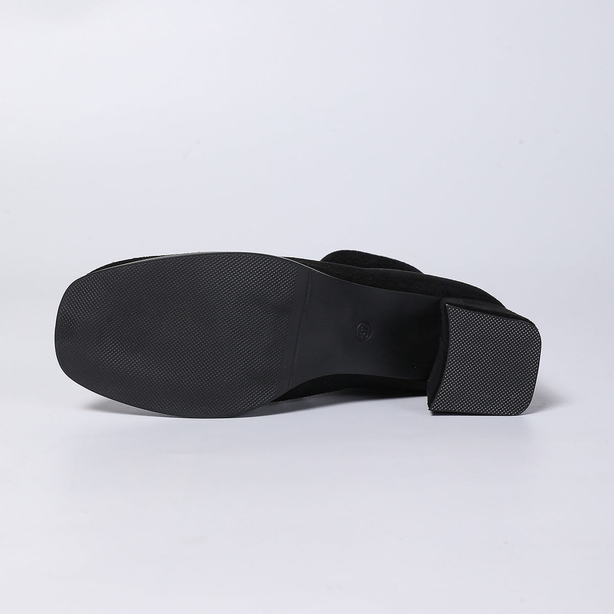 Women’s Leopard Print Suede Chunky Heel Ankle Boots