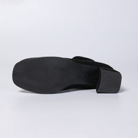 Women’s Leopard Print Suede Chunky Heel Ankle Boots