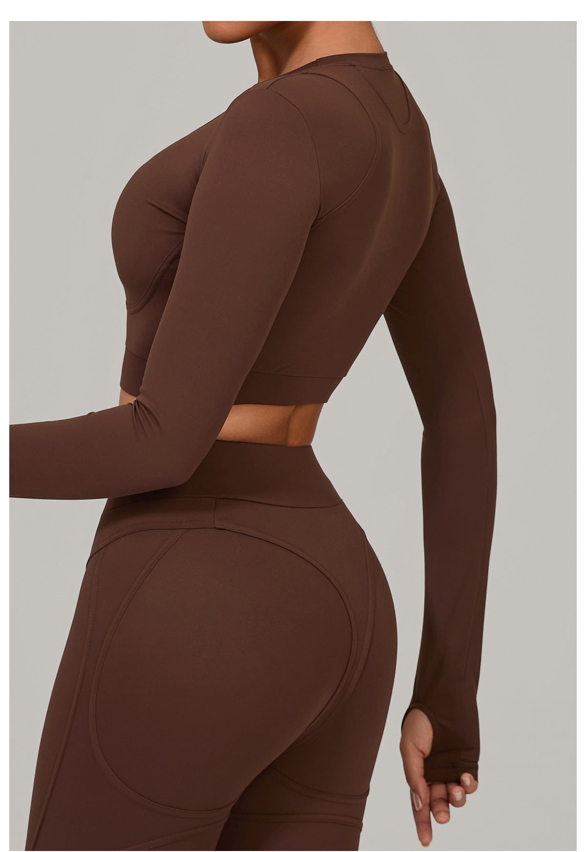 Long Sleeve Yoga Clothes High Strength Workout Clothes Pilates Running Sport Long Sleeve Top